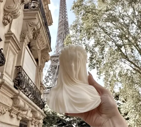 Vela escultural Lady Veil